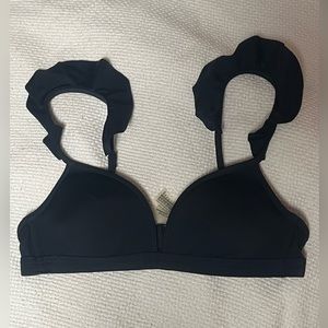 PINK Ruffled Swim Top